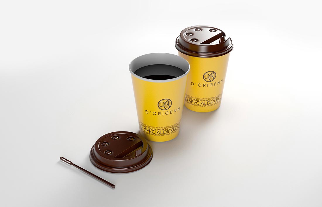 上海德倫特咖啡品牌標志設(shè)計-1